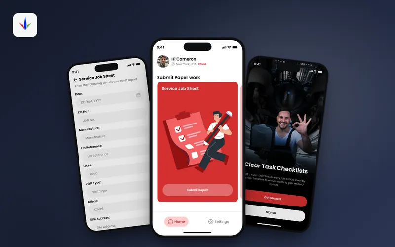 Paragon Flow app screens
